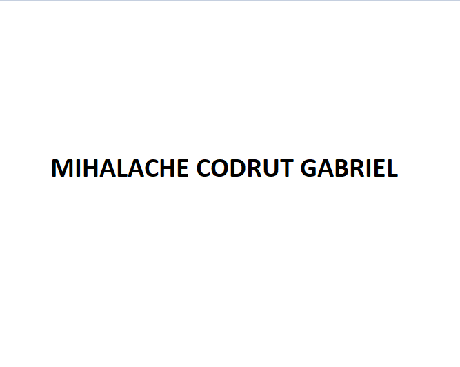 Avatar de MIHALACHE CODRUT GABRIEL