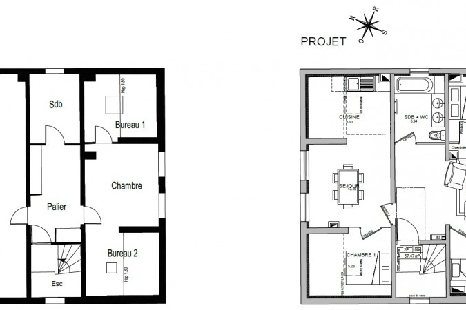 Transformation d’une maison de 250 m² en 4 appartements en Seine et Marne